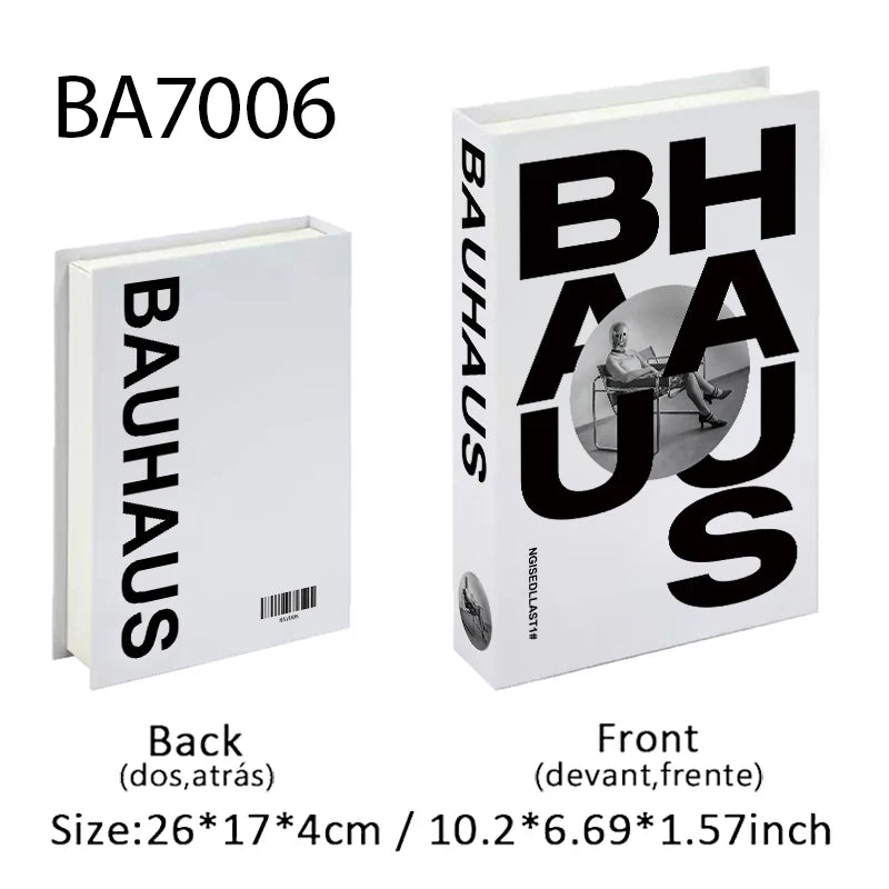 Black Cat Monet Bauhaus Luxe Decorative Books Fake Book Storage Box Interior Decoration Ornament Coffee Table Bedroom Home Decor