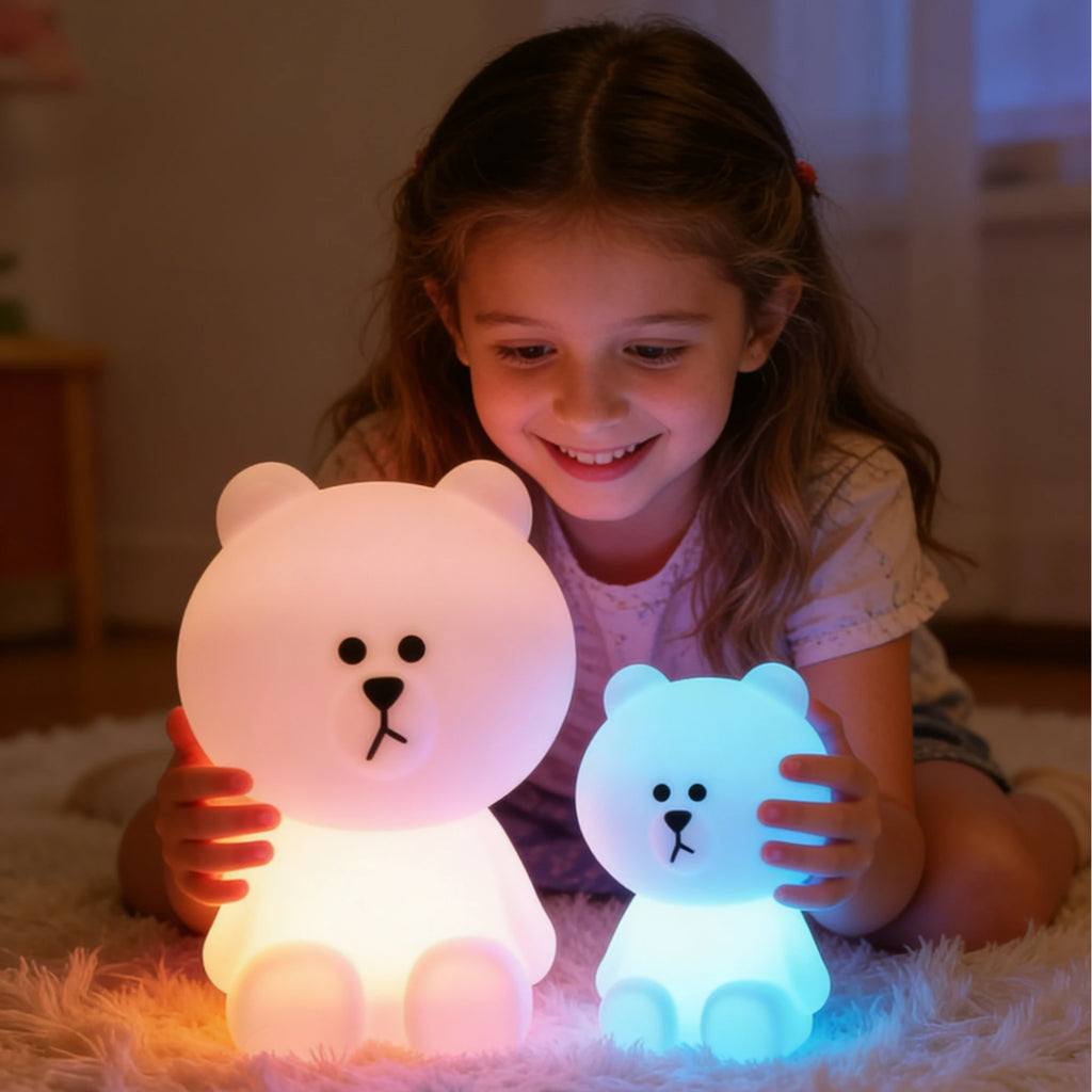 Jolie veilleuse d'ambiance avec télécommande et variateur, motif dessin animé mignon, cadeau pour enfants, lampe de chevet pour chambre à coucher, lampadaire pour salon.