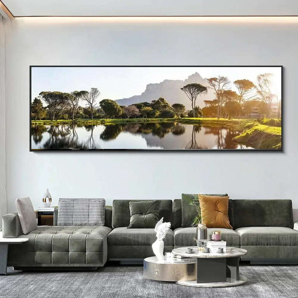 Moderno, Minimalista, Arte de Pared, Paisaje Marítimo Puente Goldenwood, Póster Impreso en Lienzo, Decoración de Fondo para Sala de Estar del Hogar