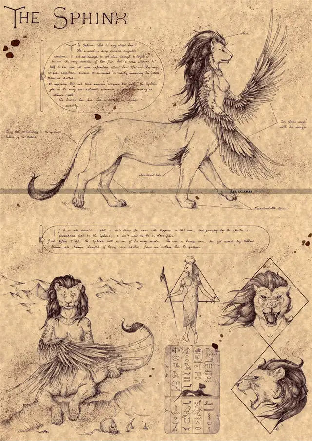 Póster de Unicornio Vintage con Estética Animal, Arte de Pared de Dementor y Dragón, Decoración de Monstruos Mágicos para Halloween, Brujas, Cocina o Habitación