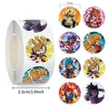 500 autocollants Anime Dragon Ball pour sceller, autocollants Guko mignons de dessin animé, ronds, pour décorer albums, agendas, étiquettes, graffitis