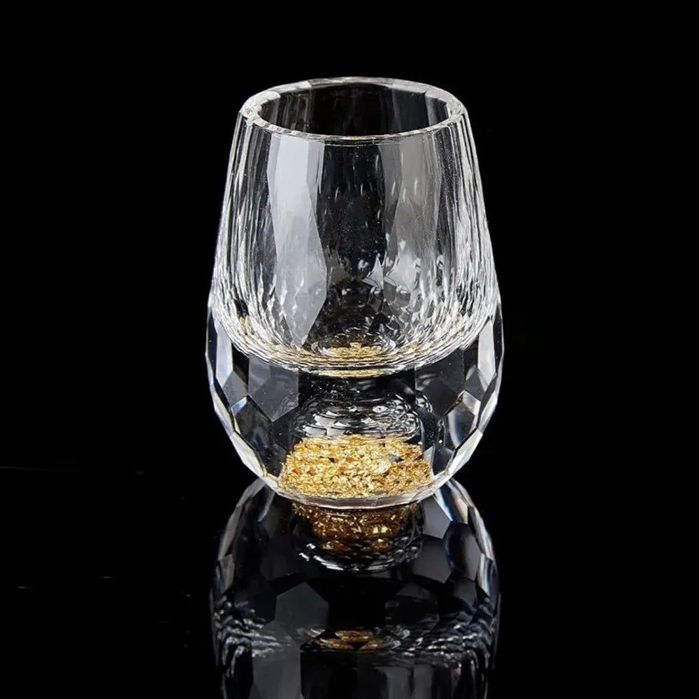Juego de copas de vino de cristal de 15 ml, lujoso y encantador juego de bebida sin BPA, perfecto para coleccionar, decorar y celebrar