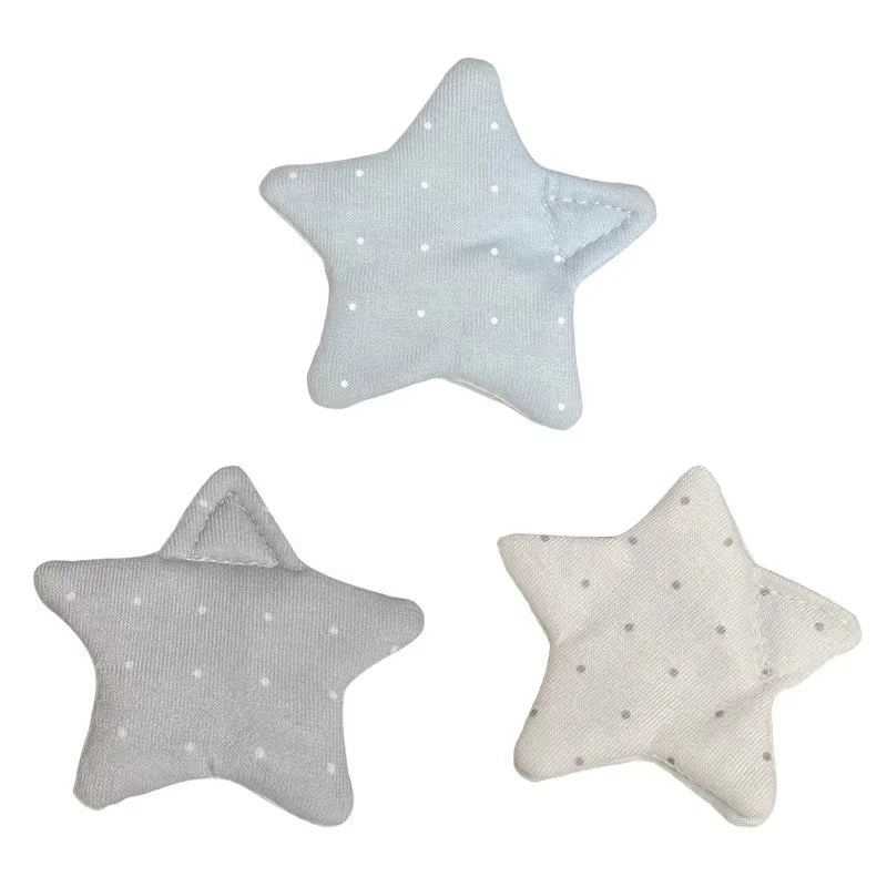 Accesorios de decoración para auriculares japoneses Y2K, bolsa de almacenamiento para auriculares de tela hecha a mano con estrellas y ondas, organizador de cables de datos