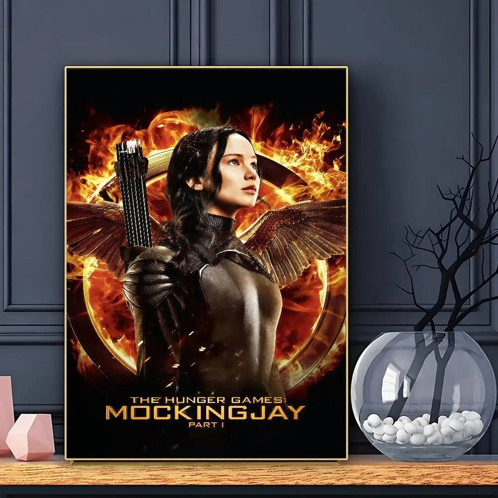 Affiche de film classique The Hunger Games – Décoration murale adhésive étanche pour chambre à coucher, salon, bar, esthétique