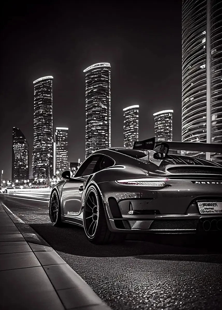 Trending Cars Porsche 911 GT3 RS Retro Cartel de Ciudad y Grabados Lienzo Pintura Arte de Pared Imágenes para el Hogar Sala de Estar Cuadros