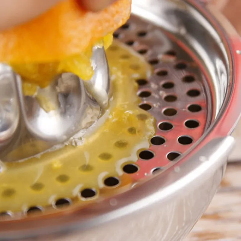 Exprimidor Manual de Limón de Acero Inoxidable para Naranja, Exprimidor de Cítricos, Escariadores, Exprimidor de Frutas y Verduras, Taza, Utensilio de Cocina