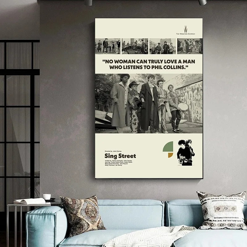 Before Sunset/Forrest Gump/The Golden Girls Movie Poster Mid-Century Modern Art Vintage Minimalist Canvas Wall Art Print Gift