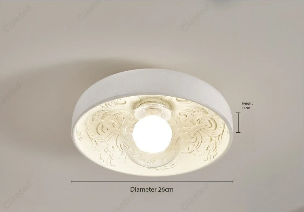 Creative Simple European LED Ceiling Lamp Cream Wind Living Room Dining Room Corridor Porch Decorative Lighting Lamps