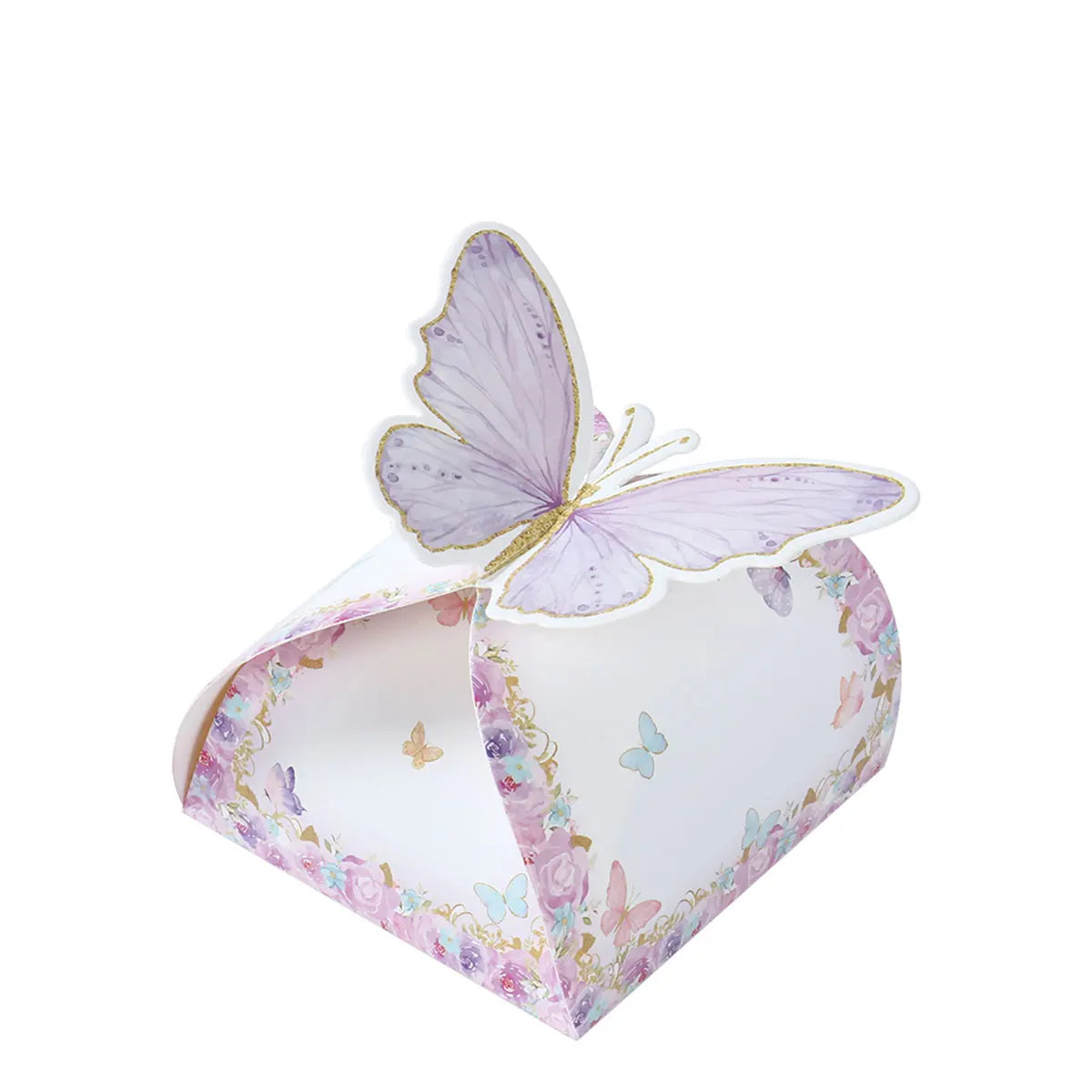Boîtes à bonbons papillon 12 pièces Boîtes en papier d'emballage cadeau Décorations de fête d'anniversaire pour filles Faveurs de mariage de baby shower pour les invités