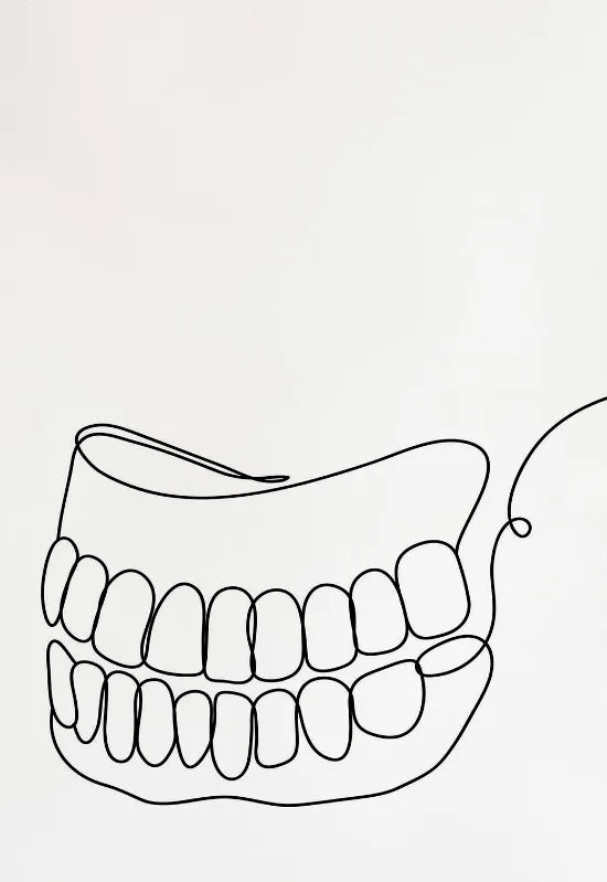 Dental Appliances for Dental Health Minimalist Teeth Dentistry Decor Canvas Painting Wall Picture Dental Hospital Wall Art Decor