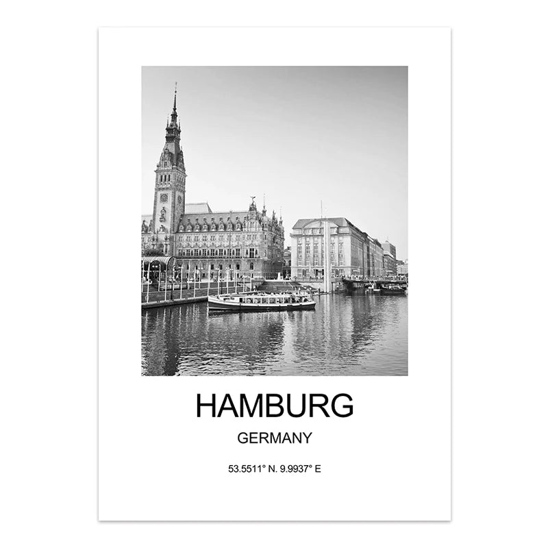 City Poster New York London Paris Wall Art for Livingroom Decoration Picture on The Wall Sheets for Paintings Canvas Home Decor