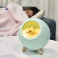 Luz de Noche con Altavoz Bluetooth, Luz de Casa de Animales, Lindo Gato, Regalo para Niños, Decoración Creativa de Escritorio para Dormitorio, Lámpara de Noche para Cabecera