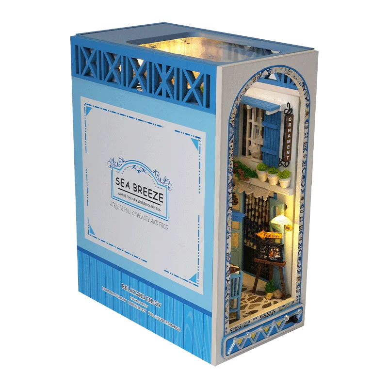 1ud, kit DIY de rincón de lectura, kit de maqueta para montar, decoración para estantería, micromodelo de decoración para el hogar, el regalo perfecto para adolescentes y adultos