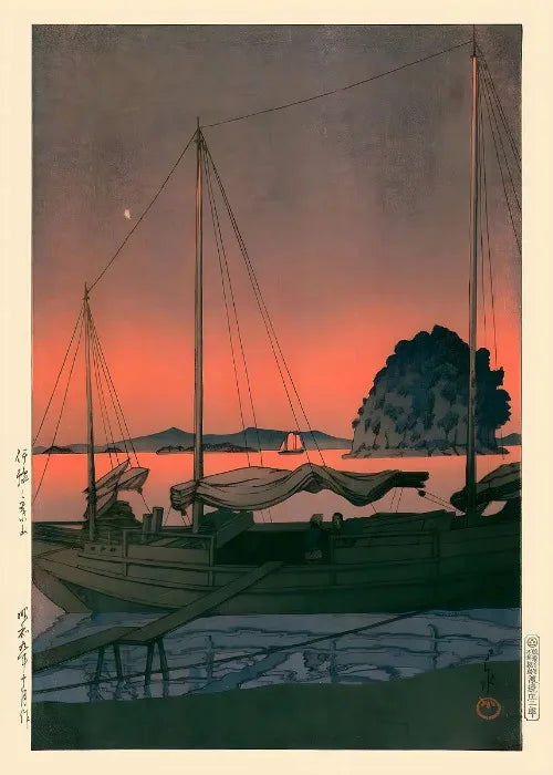 Ukiyo E Carteles Japoneses Vintage Antiguo Paisaje Japonés Bellas Artes Decoración Galería Ukiyo Impresiones Estéticas Pintura en Lienzo