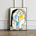 Picasso Exhibition poster, Picasso The Kiss Art Print, Gift Idea for friends, Picasso Exhibition Wall Art Decor, Famous Artist