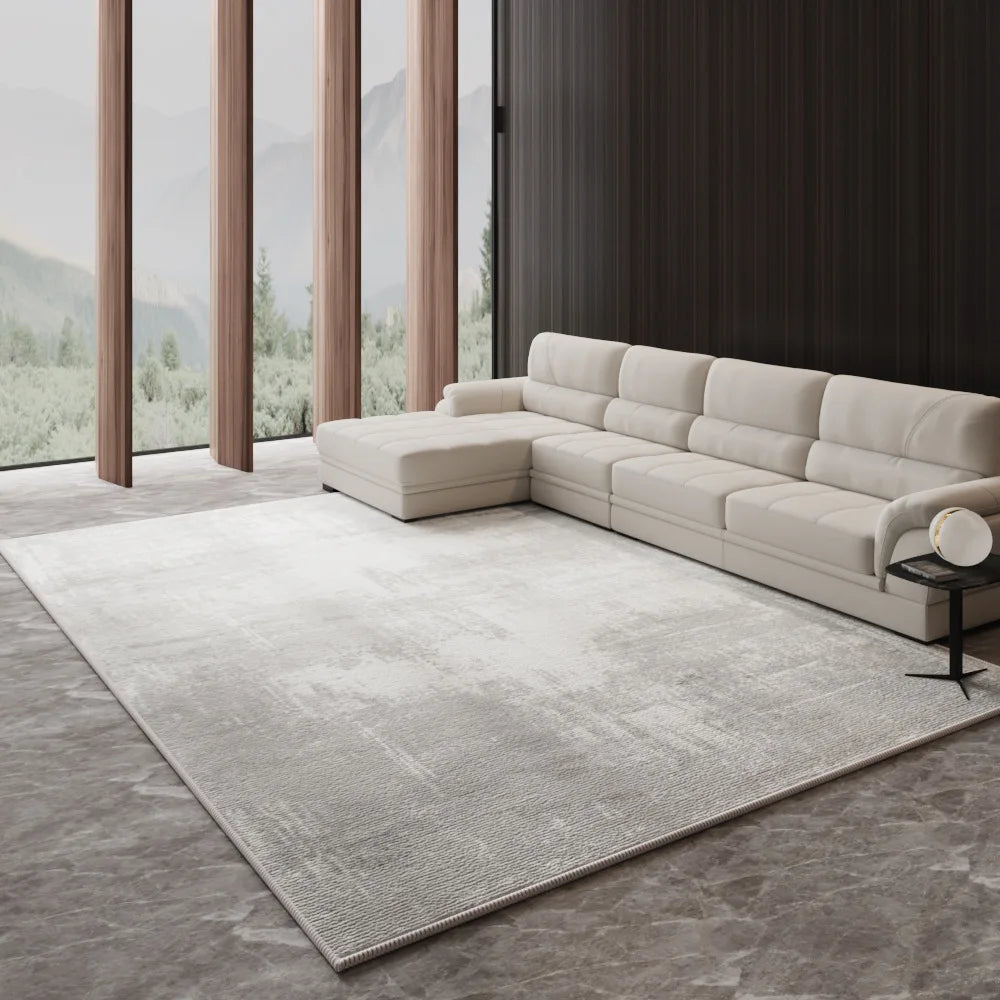 Alfombra Nórdica de Lujo Ligero VIKAMA para Sala de Estar, Sofá, Mesa de Centro, Tapete de Piso para Dormitorio y Salón, Alfombra de Gran Área, Decoración del Hogar