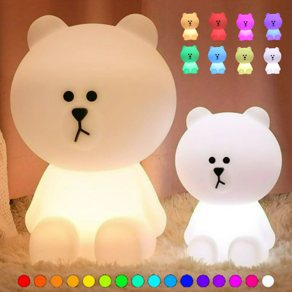 Jolie veilleuse d'ambiance avec télécommande et variateur, motif dessin animé mignon, cadeau pour enfants, lampe de chevet pour chambre à coucher, lampadaire pour salon.