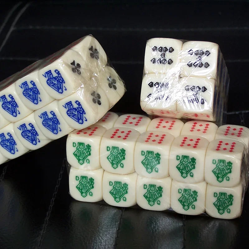 Juego de 10 dados de póquer de 6 caras de 16 mm