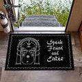 VIKAMA Alfombrilla tematica de El Señor de los Anillos Entrada Hobbit Arco Duradero Antideslizante Felpudo de Entrada Felpudo de Pasillo Alfombra de Baño Decoración del Hogar