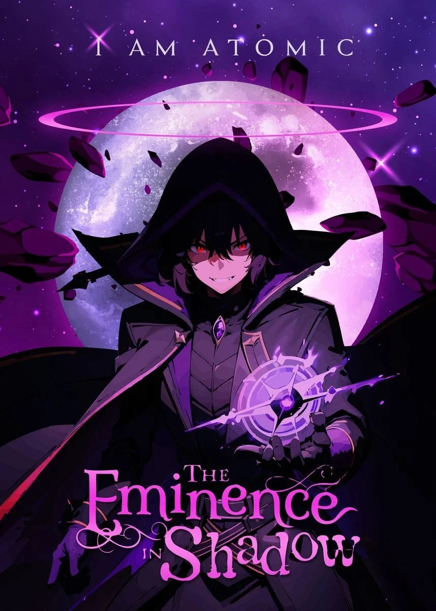 The Eminence in Shadow Anime Covers Póster Impresión en lienzo japonés Anime Arte de pared Decoración I AM ATOMIC Animación Sala de juegos Decoración