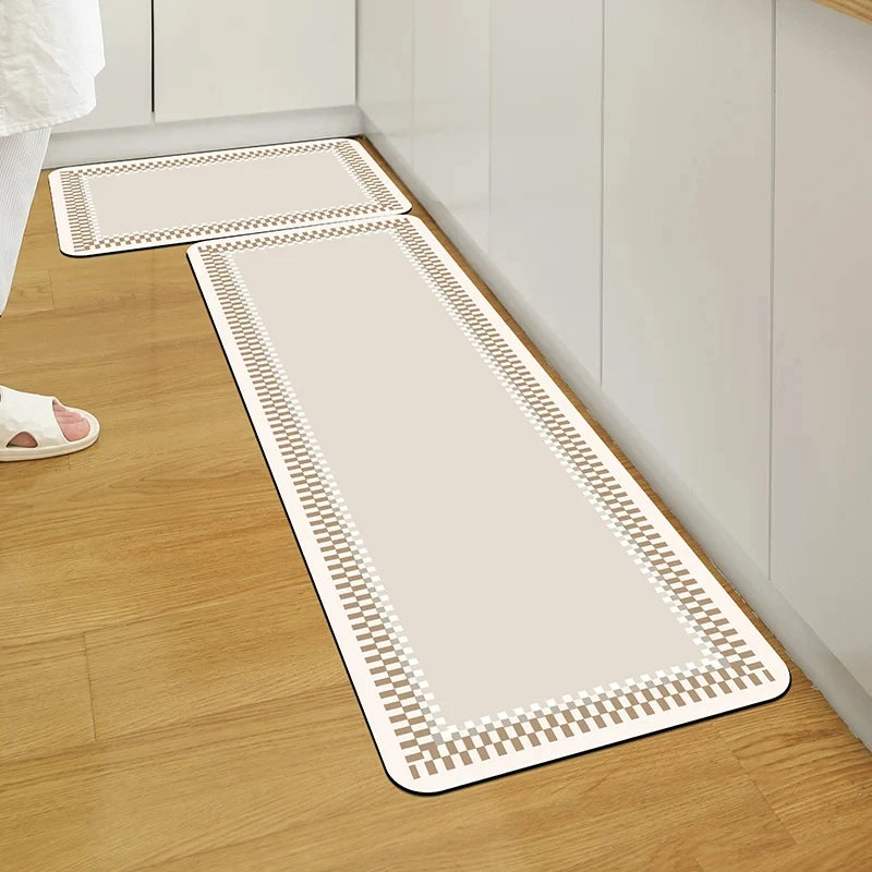 Alfombrilla de Diatomita Antideslizante, Absorbente de Agua y Aceite, para Puerta de Cocina VIKAMA, Alfombrillas Absorbentes para Baño