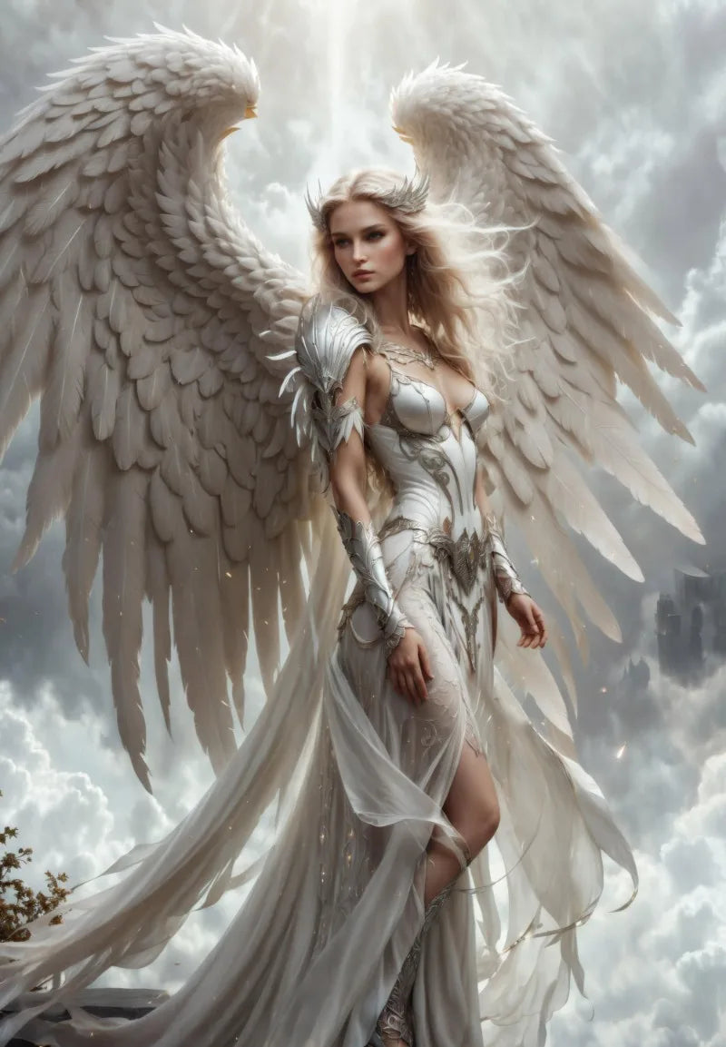 Nordic Fashion Exquisite Sexy Woman Battle Angel Knight Posters Prints Canvas Painting Wall Art Picture Living Room Home Decor