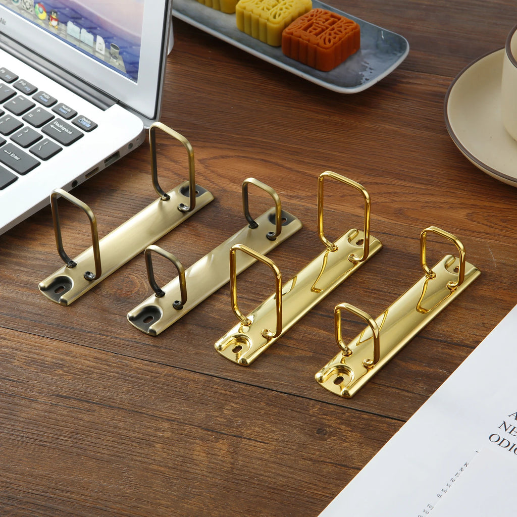 Anillas de encuadernación A4/A7 de metal para hojas sueltas, clips de encuadernación de 2 agujeros, carpeta de archivo espiral, clips para álbumes de bricolaje y diarios, papelería para cuadernos de anillas