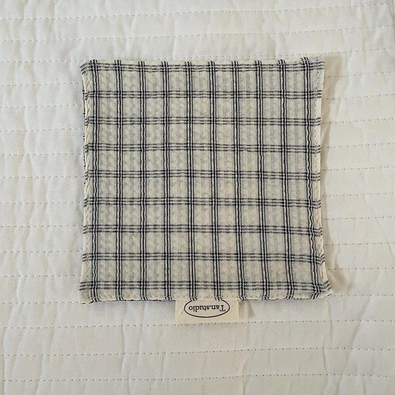 New Stripe Series Multicolor Korean Cotton Coaster Square Fresh Table Cloth Heat Insulation Mat Coffee Cup Placemat Table Decor