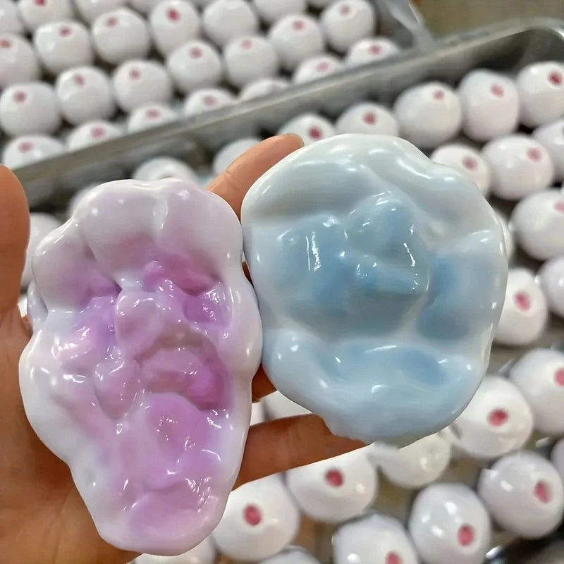 1 unidad de bola de gelatina de hielo fluida Squishy, juguete blando para apretar, juguetes sensoriales antiestrés para niños y adultos, regalo de fiesta, juegos de entretenimiento novedosos