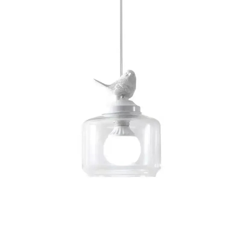 Luminaires suspendus en verre oiseaux pour salle à manger cuisine chambre gîte suspension lampe E27 LED cadeau de Noël livraison directe