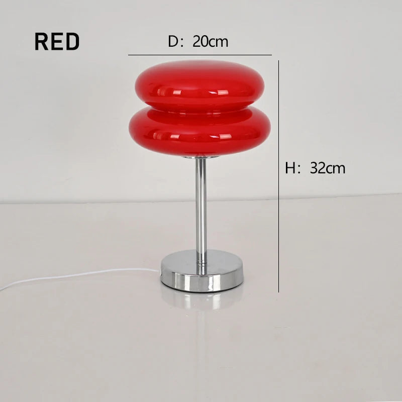 Ins Glass Stained Table Lamp Children's Lamp Bedroom Bedside Atmosphere Lamp Decoration Egg Tart Lamp Drop Shipping Dropshipping