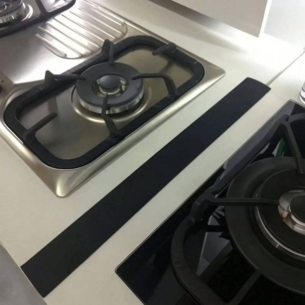 Bande de remplissage en silicone, bande d'étanchéité pour cuisinière à gaz de cuisine, bande de cuisine anti-huile et anti-taches, bande d'insertion d'étanchéité en silicone