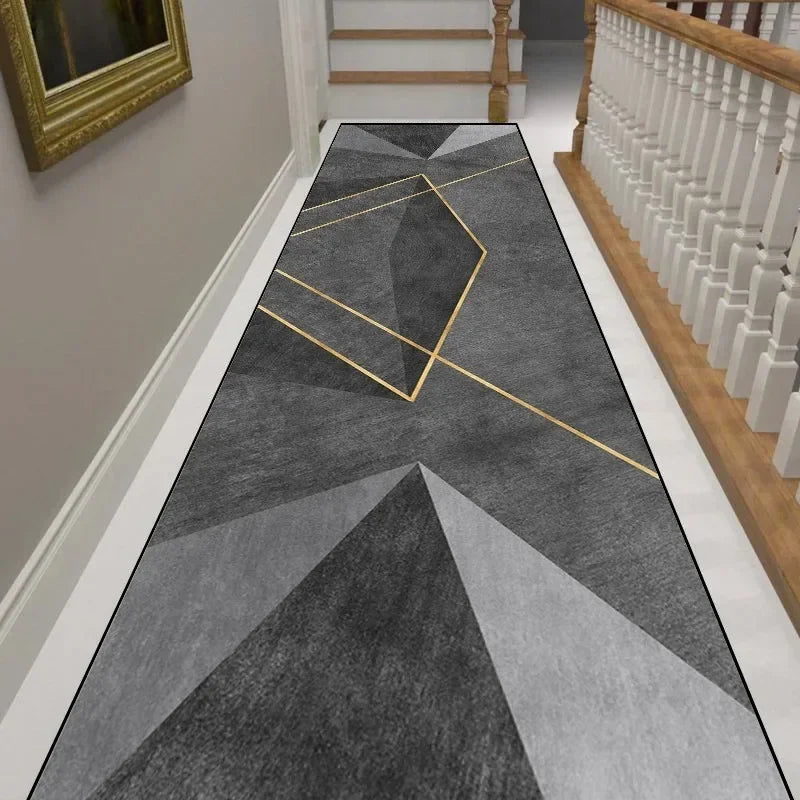 Alfombra de pasillo minimalista moderna VIKAMA, alfombra antideslizante para pasillos, alfombrilla para sala de estar, decoración del hogar