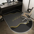 VIKAMA Alfombra de Suelo para Silla de Ordenador, Alfombrilla de Lujo para Silla Giratoria de Oficina, Alfombra para Tocador de Dormitorio, Alfombra para Puerta de Entrada, Decoración del Hogar