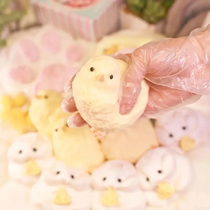 1 ud. pollito amarillo blando, juguete antiestrés para niños y adultos, juguetes sensoriales blandos para apretar, juegos de entretenimiento para niños, regalos de Navidad