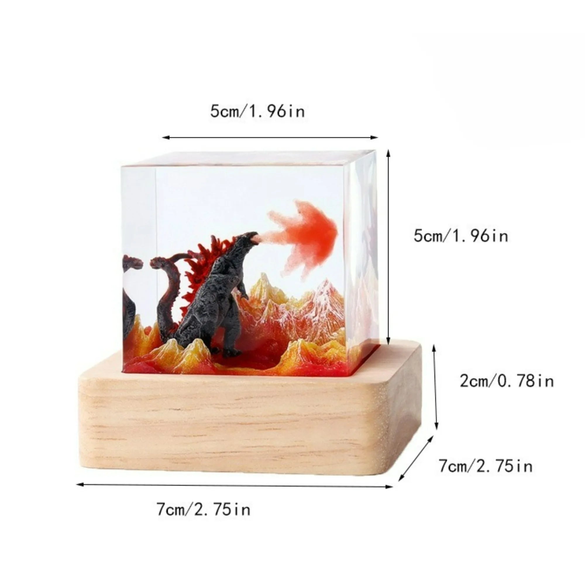 Luz de mesa de resina con organismo de exploración de lecho marino, 2 buzos, luz de mesa de resina, luz nocturna de buzo de aguas profundas, decoración de escritorio de oficina y dormitorio