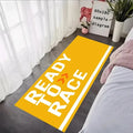 Tapis de garage pour moto « Prêt à courir », tapis antidérapant de couloir, décoration d'intérieur, présentoir de moto de course cool