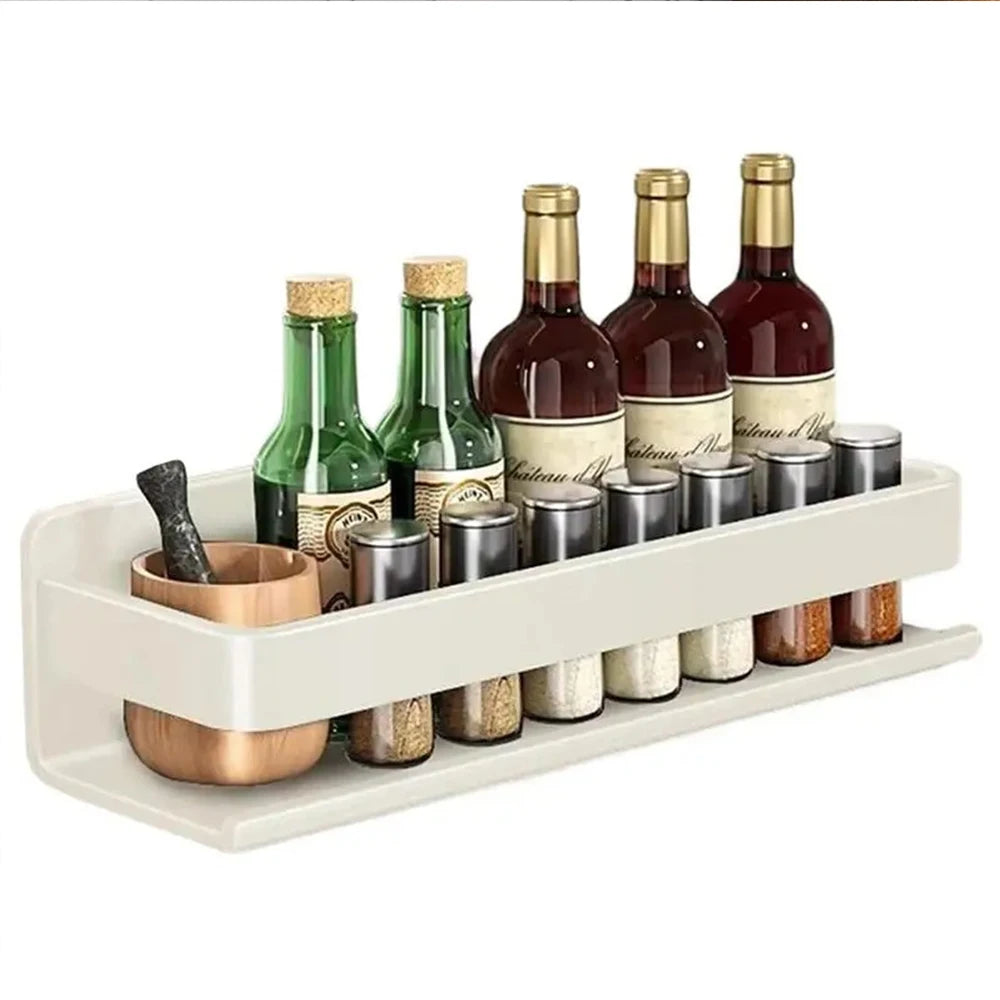 Estante de baño, estante de especias montado en la pared, estante multiusos, almacenamiento de condimentos, organizador de champú, accesorios de cocina