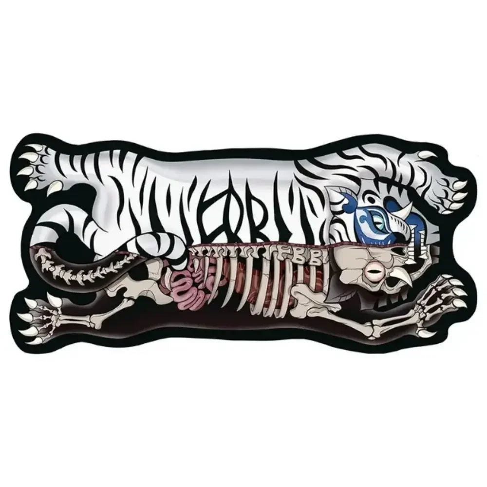 Alfombra con forma de tigre VIKAMA - Antideslizante, fácil de limpiar, decoración del hogar, felpudo de cocina y baño, felpudo de entrada