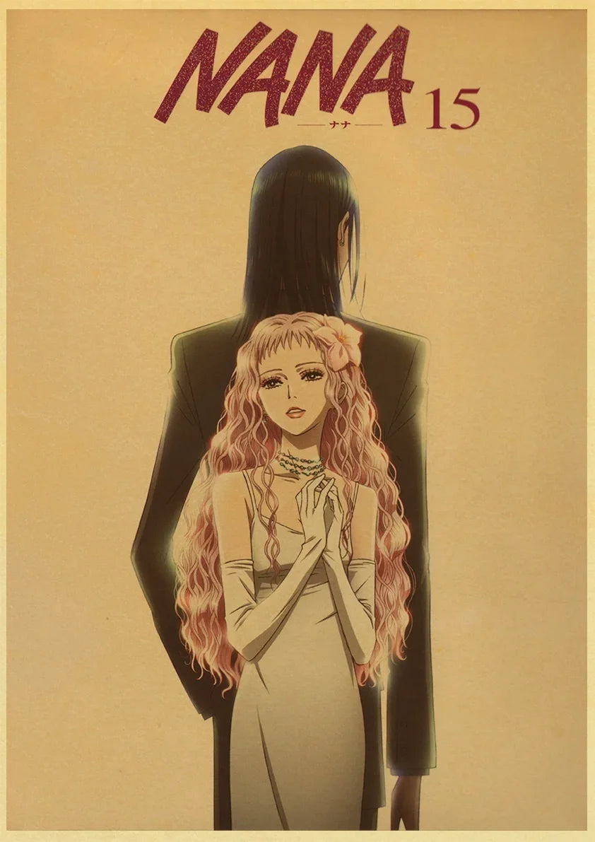 Umibe No Etranger Póster Anime Arte de Pared PÓSTER RETRO vintage papel kraft Pinturas Impresiones Imagen Para Niños Decoración Habitación Hogar Regalo