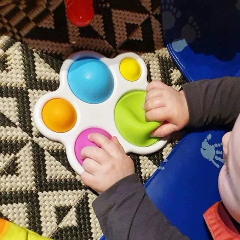 Juguetes de dedo para bebés, juguetes sensoriales Montessori coloridos para bebés, juguetes antiestrés, juguetes de entrenamiento intensivo de educación temprana.
