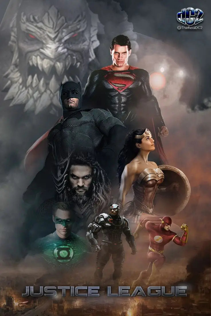 Superman et Batman Super-héros Justice League DC Film Affiches Peinture sur toile Art mural moderne pour salon Décoration intérieure