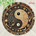 Letrero de metal Yin Yang Feng Shui - Decoración colgante para el hogar, la oficina, la cafetería, el bar - Multiusos para interiores y exteriores con tallado detallado