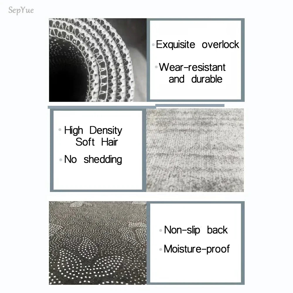 Tapis Ligne Minimaliste VIKAMA, Paillasson pour Entrée et Couloir, Tapis de Porte pour Cuisine et Salle de Bain, Résistant aux Taches et Facile à Nettoyer, Décoration Intérieure