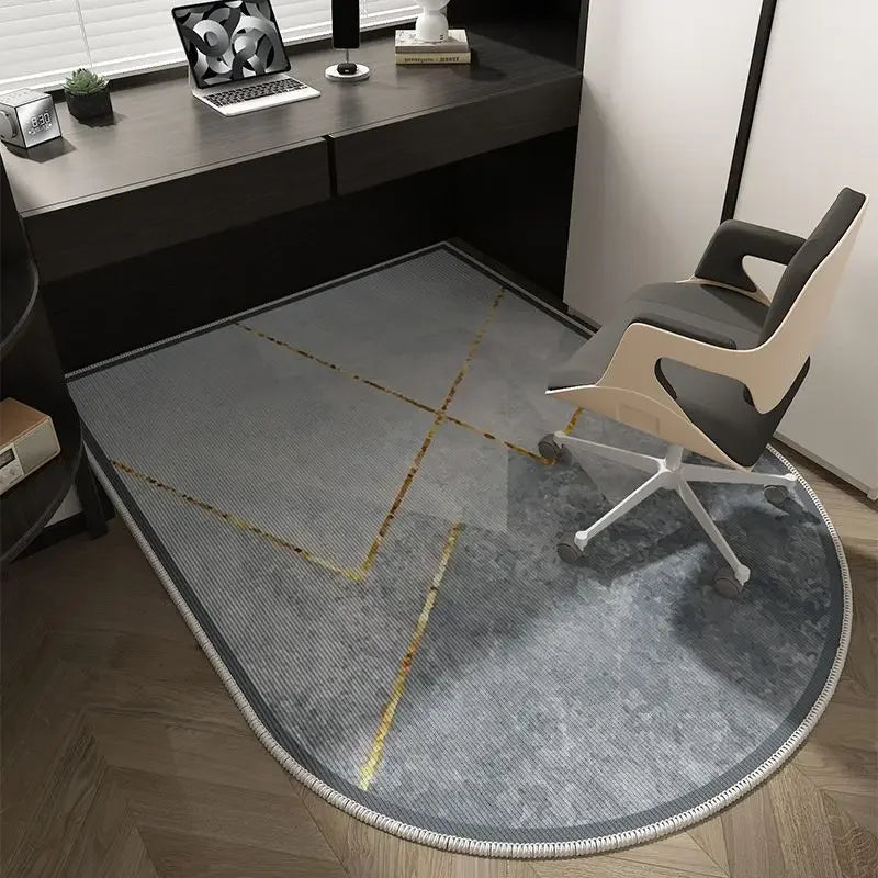 VIKAMA Alfombra de Suelo para Silla de Ordenador, Alfombrilla de Lujo para Silla Giratoria de Oficina, Alfombra para Tocador de Dormitorio, Alfombra para Puerta de Entrada, Decoración del Hogar