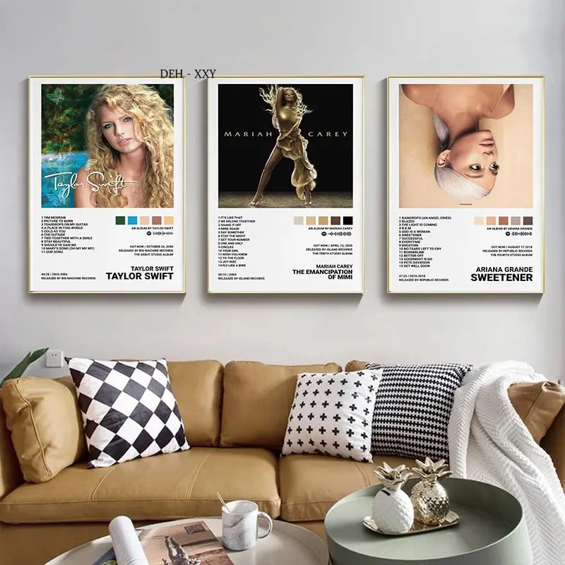 Póster de portadas de álbumes de música, regalos de Juice Wrld, Tyler, rapero de Hip Hop, cantante, portadas de álbumes, pintura en lienzo, imágenes de arte de pared, decoración de habitación