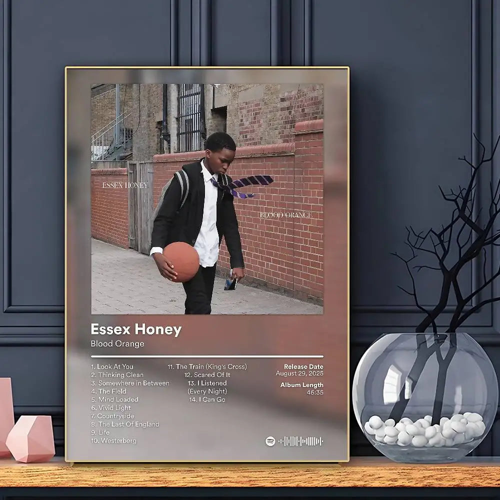 Affiche Blood Orange du chanteur – Art HD, adhésive, murale, imperméable – Décoration pour la maison, le salon ou le bar