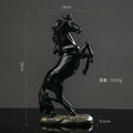 Escultura de caballo de estilo europeo, estatua de animal de resina, recuerdo decorativo, regalo para decoración de sala de estar, oficina, estudio, escritorio