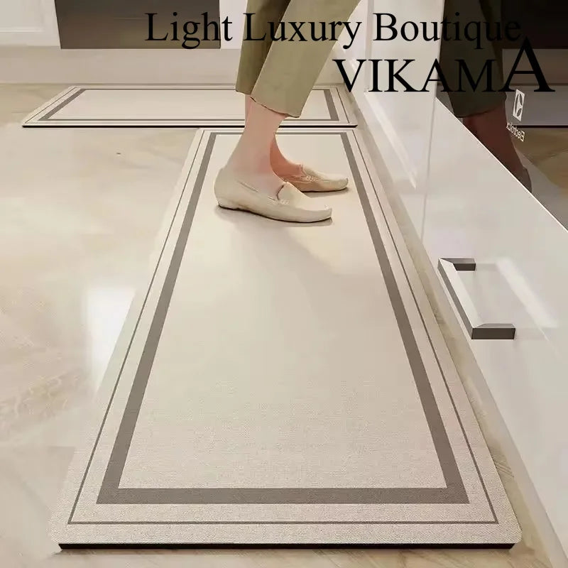 Alfombrilla de Diatomita Antideslizante, Absorbente de Agua y Aceite, para Puerta de Cocina VIKAMA, Alfombrillas Absorbentes para Baño