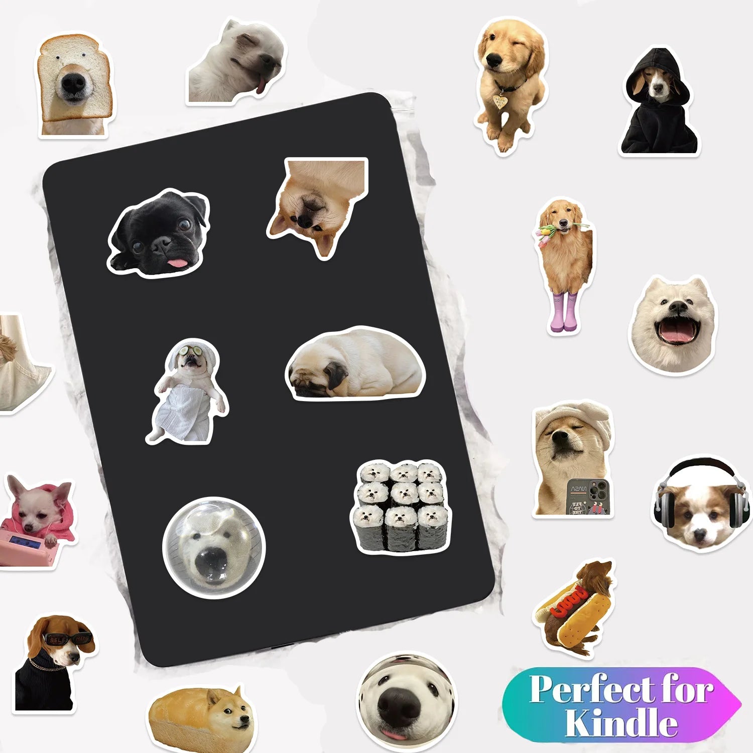 100/200 pegatinas divertidas de gatos Kawaii, animales, perros, para laptop, álbum de recortes, calcomanías decorativas, papelería, pegatinas impermeables de grafiti para niños